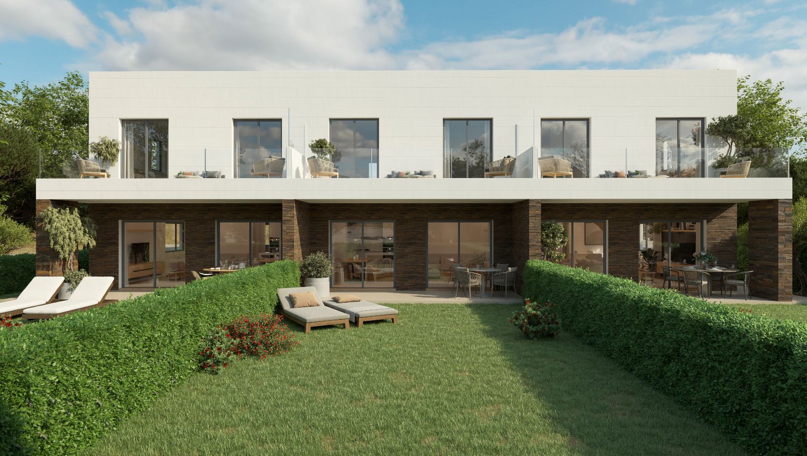Exterior view of Single-family semi-detached for sale in El Boalo - Cerceda – Mataelpino  with Air Conditioner, Heating and Private garden