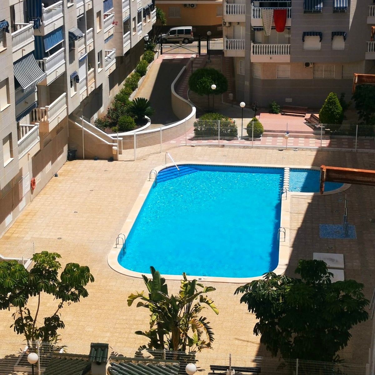 Swimming pool of Flat to rent in Torrevieja  with Air Conditioner, Private garden and Terrace
