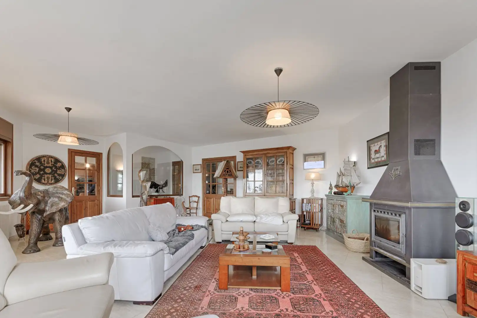 Living room of Houses for sale in Roses  with Private garden, Terrace and Swimming Pool