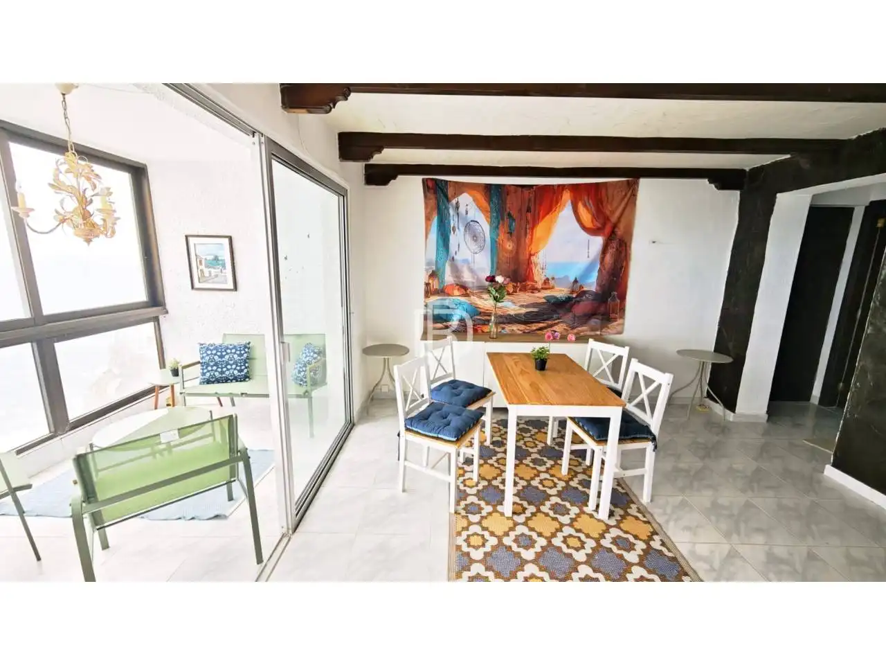 Comedor de Piso de alquiler en Los Realejos con Terraza y Amueblado
