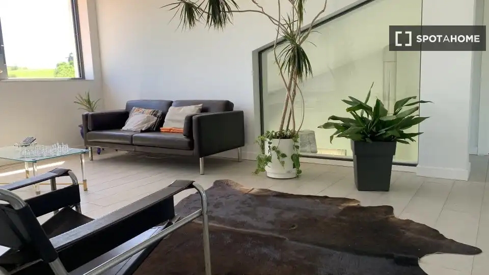 Living room of Apartments for share in Vega de Liébana  with Air Conditioner, Terrace and Furnished
