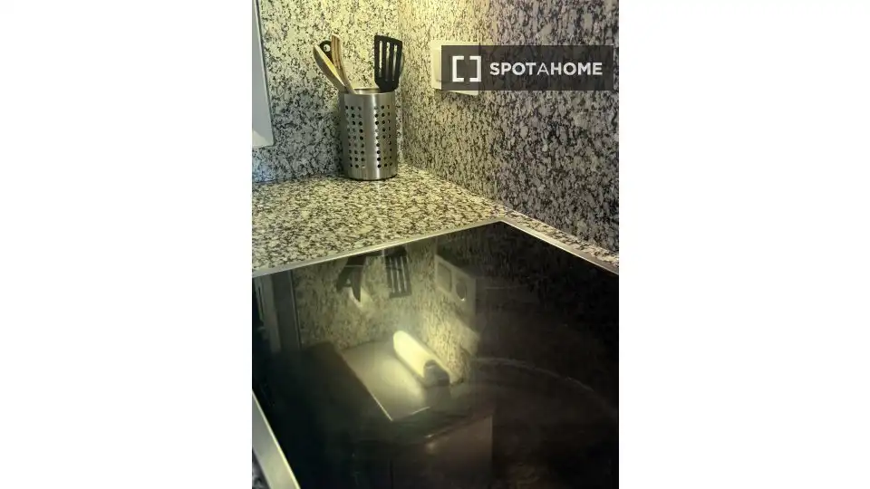 Cocina de Apartamento para compartir en Sant Cugat del Vallès con Aire acondicionado, Terraza y Amueblado