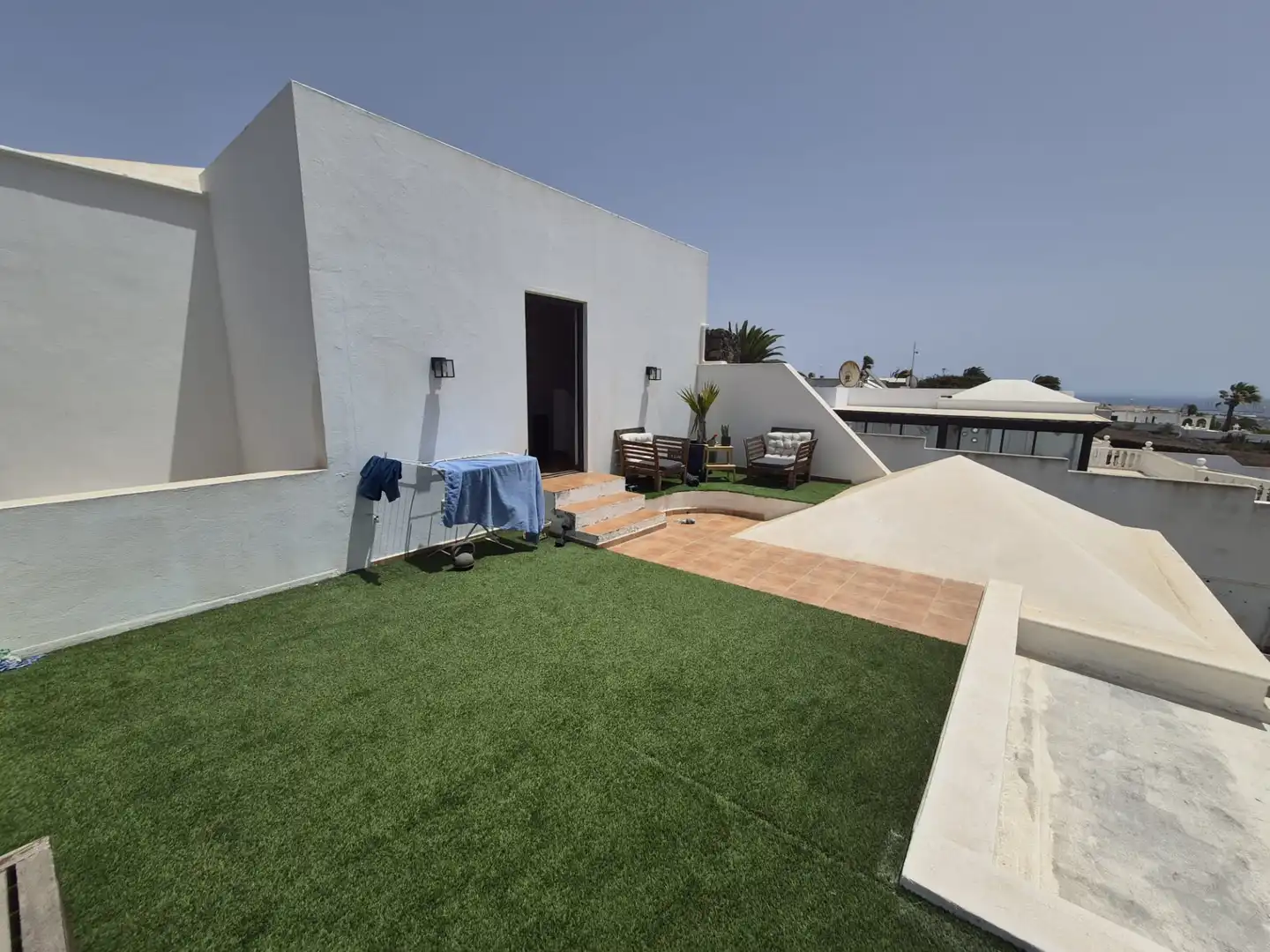 Terrassa de Casa o xalet en venda en San Bartolomé amb Aire condicionat, Jardí privat i Terrassa