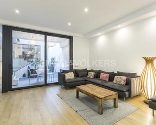 Living room of Apartment to rent in  Barcelona Capital  with Air Conditioner, Heating and Parquet flooring