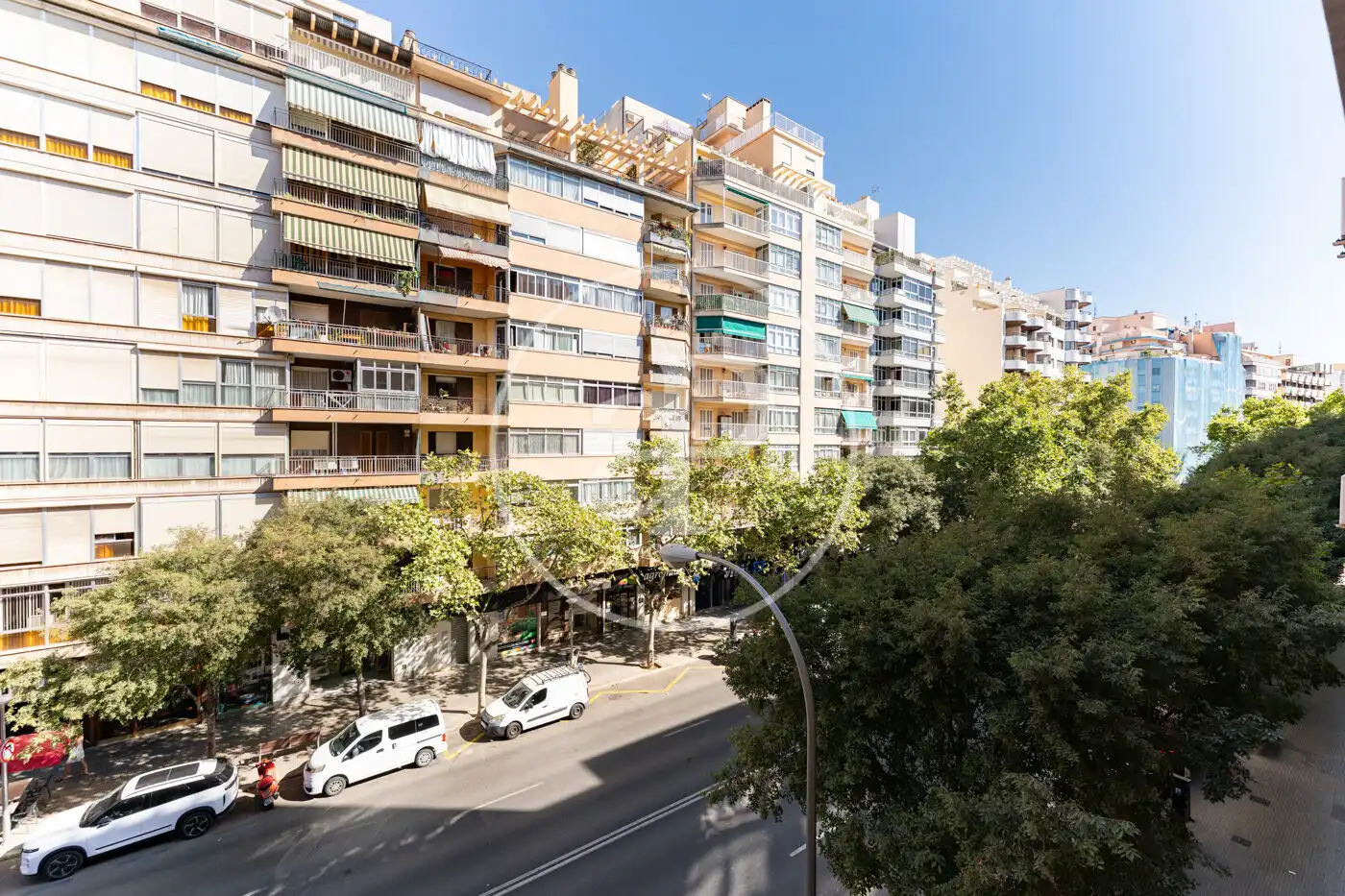 Außenansicht von Wohnung zur Miete in  Palma de Mallorca mit Klimaanlage, Heizung und Haustiere erlaubt