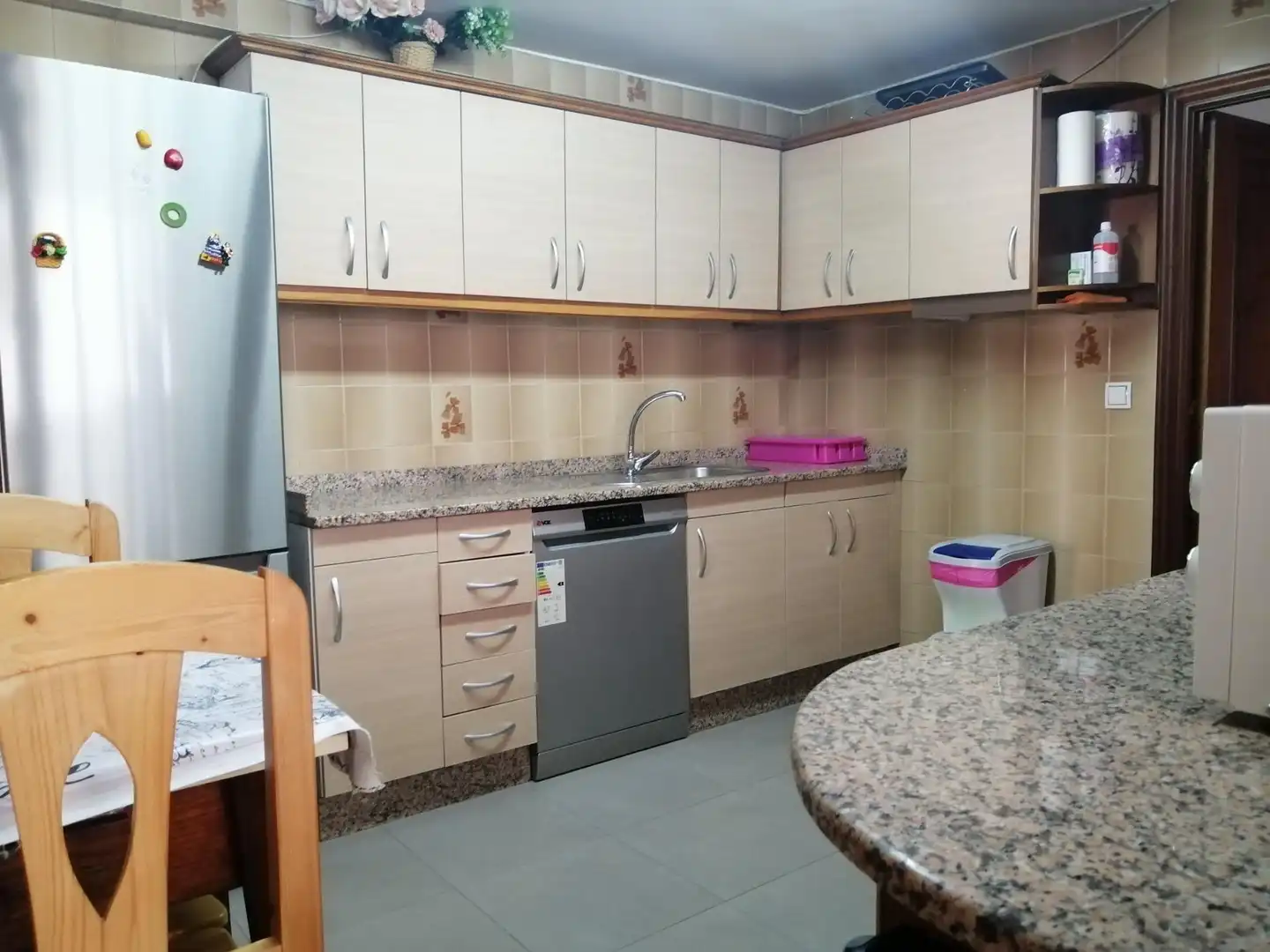 Kitchen of Flat for sale in Ourense Capital   with Parquet flooring, Terrace and Storage room