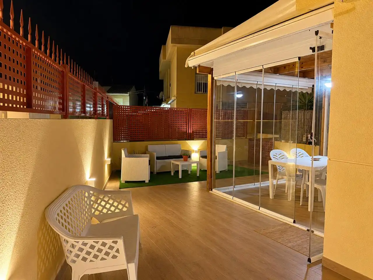Terrassa de Casa o xalet en venda en Mazarrón amb Traster, Piscina i Moblat