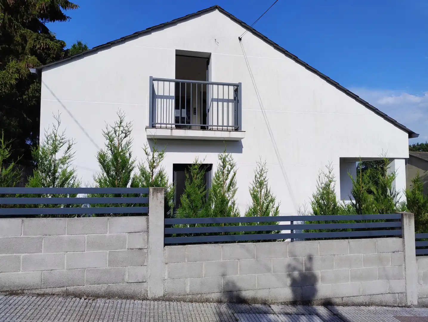 Vista exterior de Casa o chalet en venta en Begonte con Calefacción, Jardín privado y Parquet