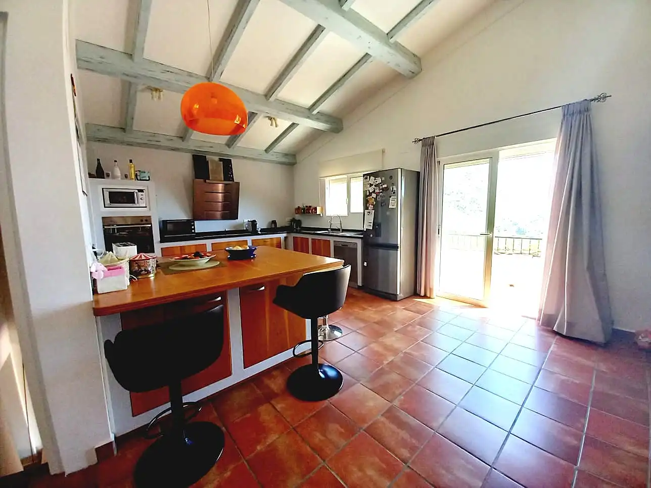 Küche von Haus oder Chalet zum Verkauf in El Castell de Guadalest mit Klimaanlage, Privatgarten und Terrasse