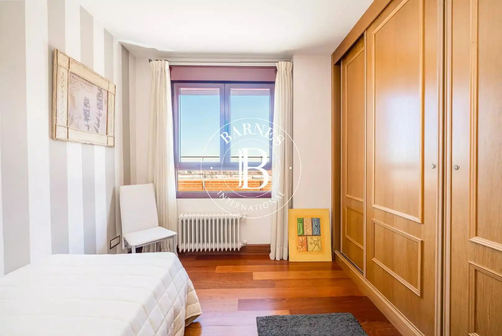 Schlafzimmer von Wohnung zur Miete in Madrid mit Klimaanlage, Heizung und Terrasse