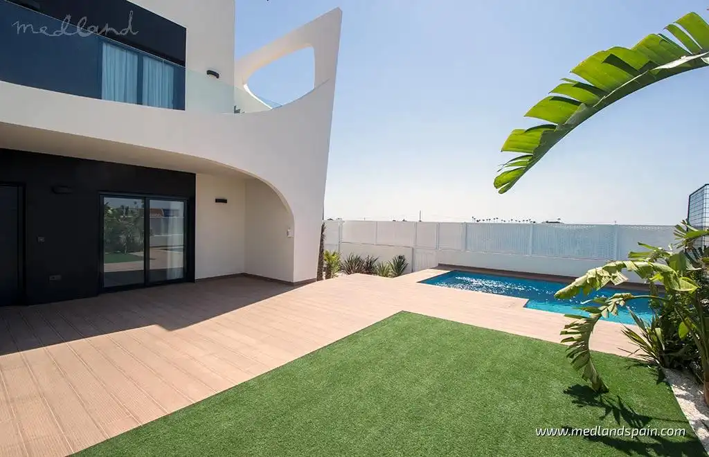 Terrassa de Casa o xalet en venda en Rojales amb Jardí privat, Terrassa i Piscina