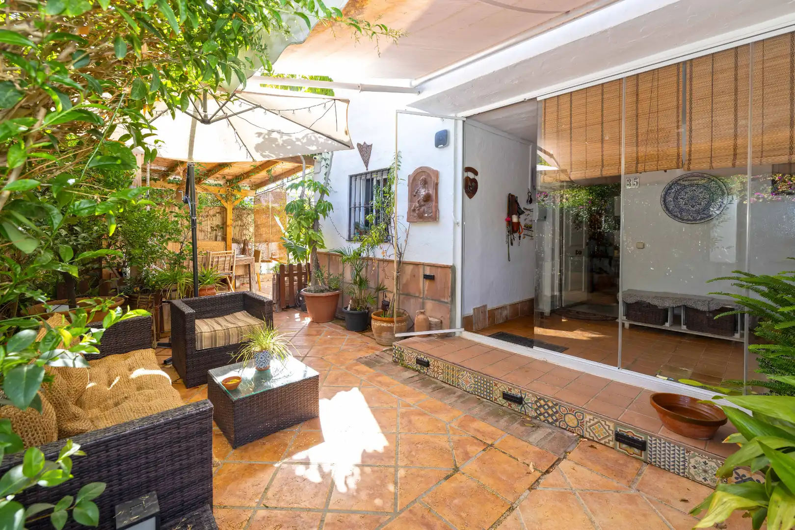 Terrassa de Casa adosada en venda en Marbella amb Aire condicionat, Calefacció i Terrassa