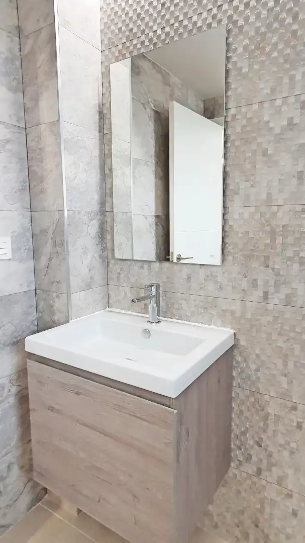 Baño de Apartamento de alquiler en Oliva con Aire acondicionado, Calefacción y Terraza