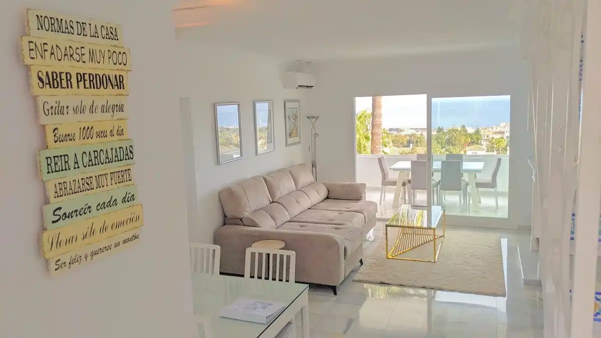 Sala de estar de Ático en venta en Mijas con Aire acondicionado, Calefacción y Terraza