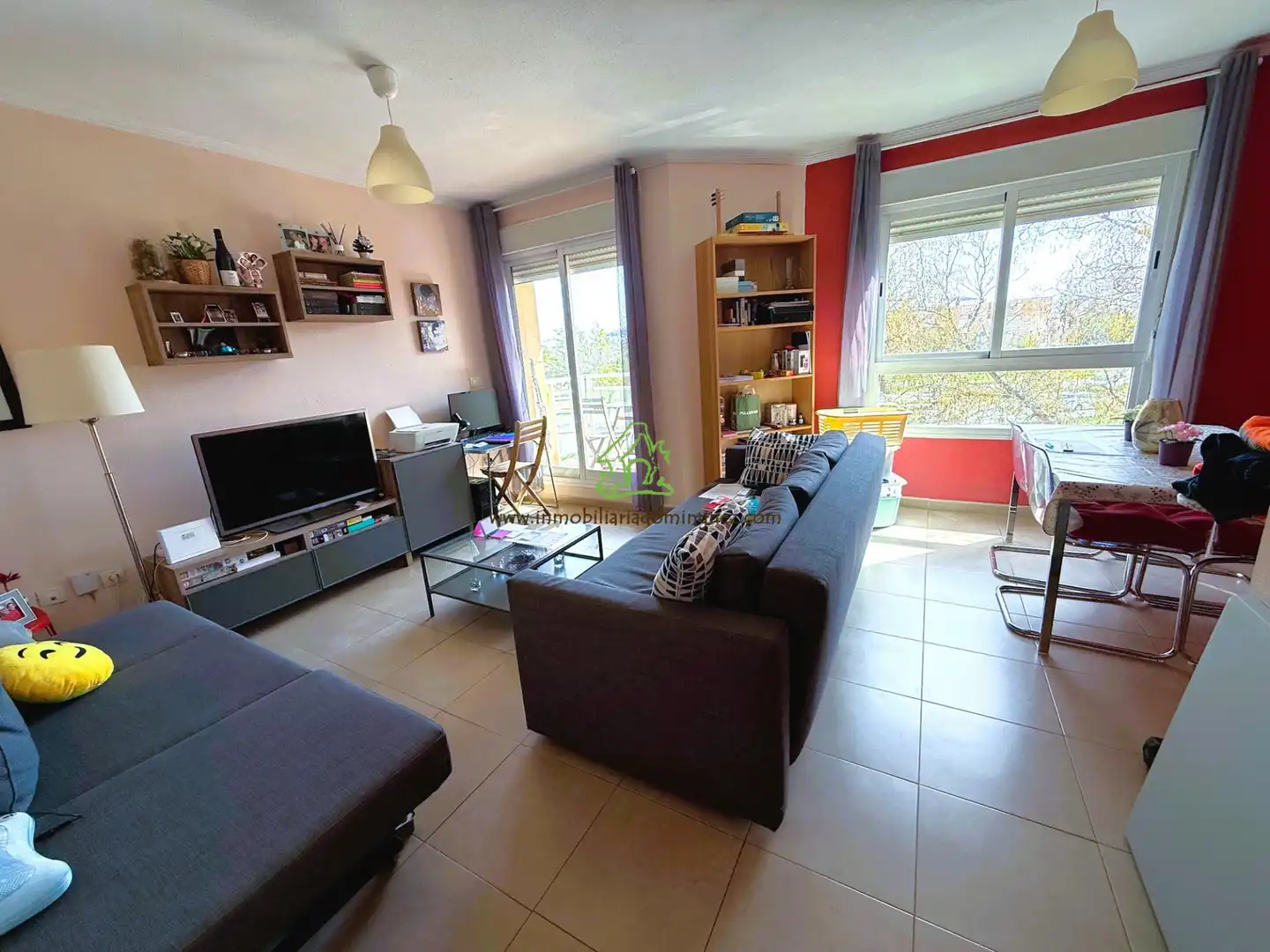 Living room of Flat for sale in Murcia  with Air Conditioner, Terrace and Storage room