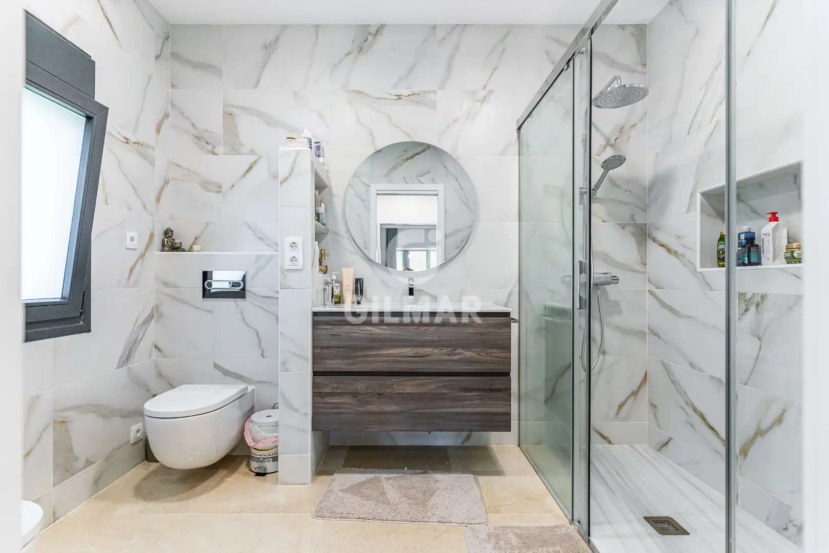 Baño de Casa o chalet en venta en Boadilla del Monte con Calefacción, Jardín privado y Piscina