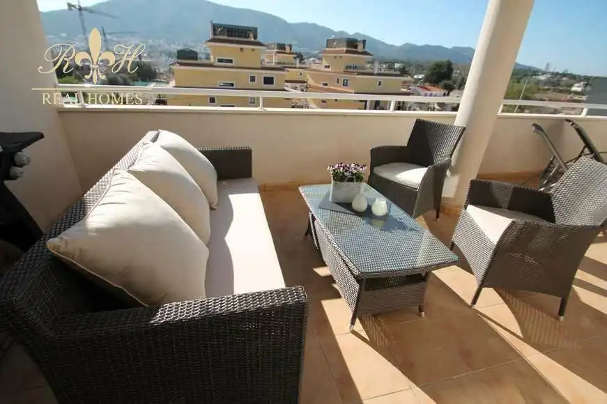 Terraza de Ático de alquiler en L'Alfàs del Pi con Aire acondicionado, Terraza y Piscina