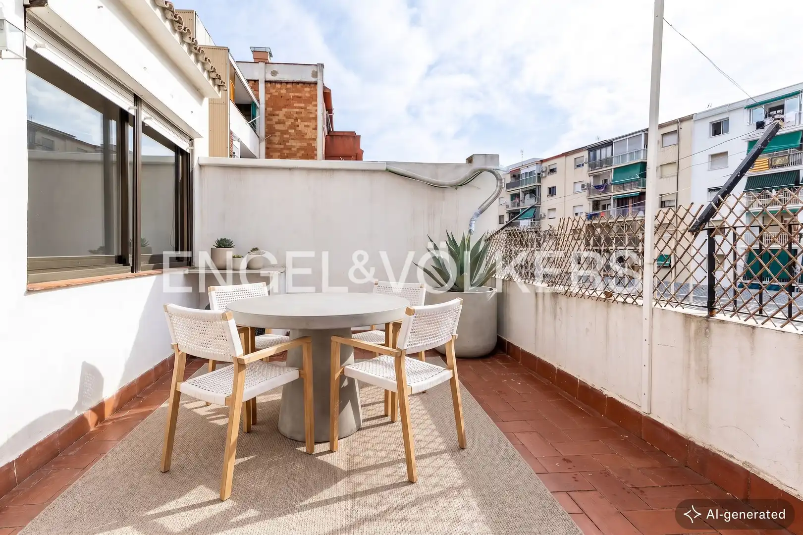 Terrace of Flat for sale in Barcelona  with Heating, Terrace and Balcony