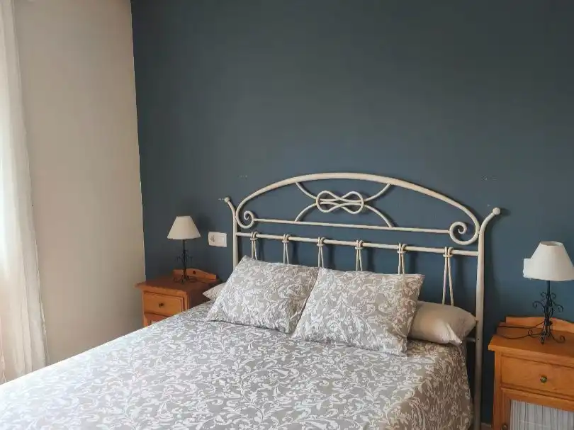 Schlafzimmer von Dachboden zur Miete in Vera mit Klimaanlage, Terrasse und Schwimmbad
