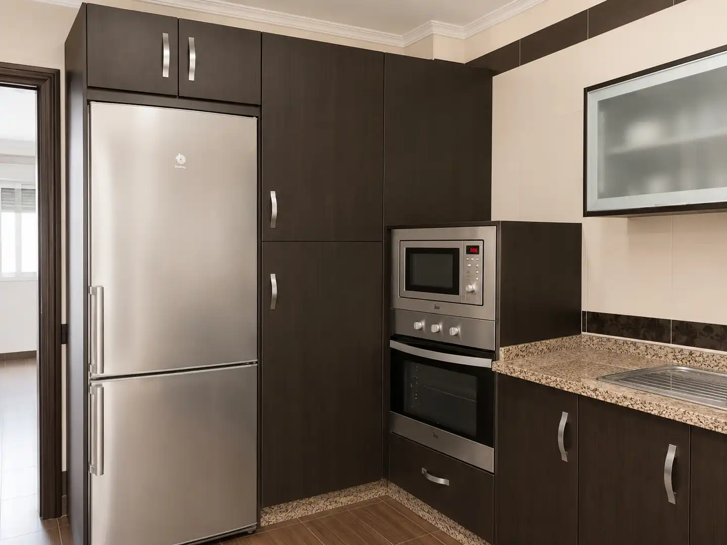 Cocina de Casa adosada en venta en Lora del Río con Aire acondicionado, Terraza y Trastero