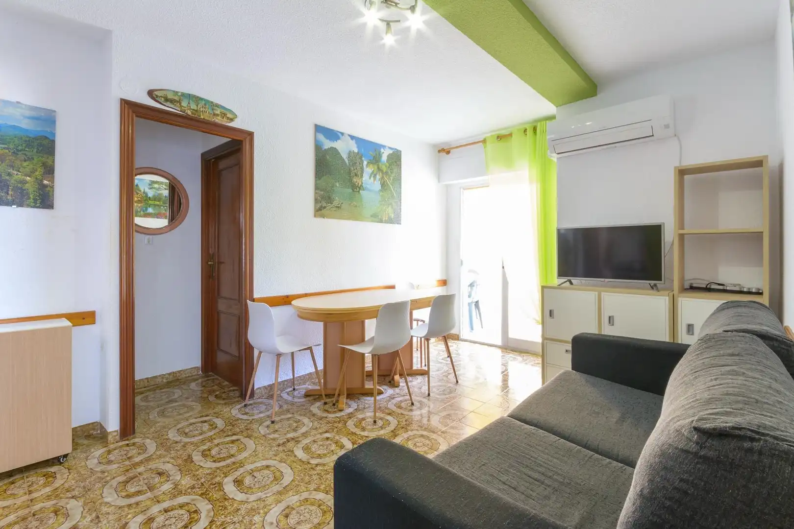 Sala de estar de Apartamento en venta en Piles con Aire acondicionado, Terraza y Amueblado