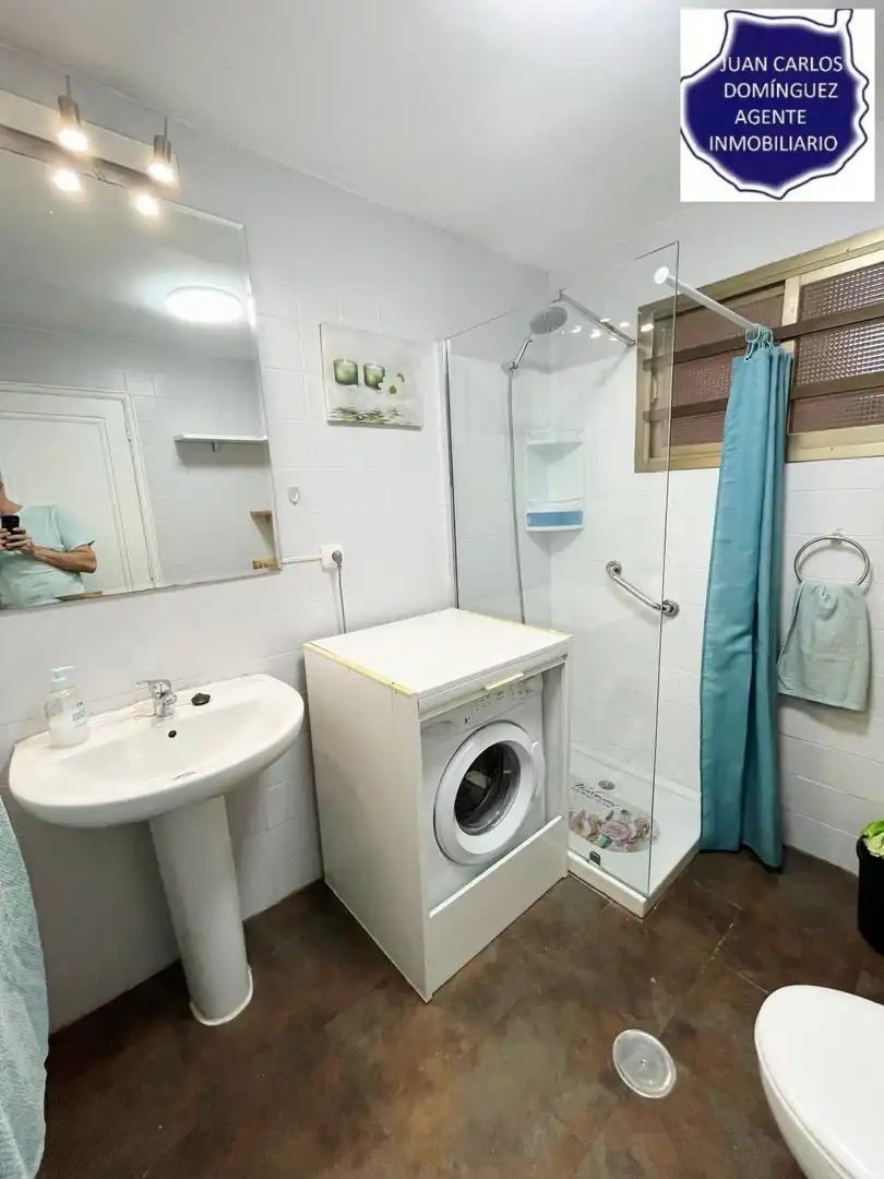 Baño de Apartamento de alquiler en San Bartolomé de Tirajana con Terraza, Amueblado y Piscina comunitaria