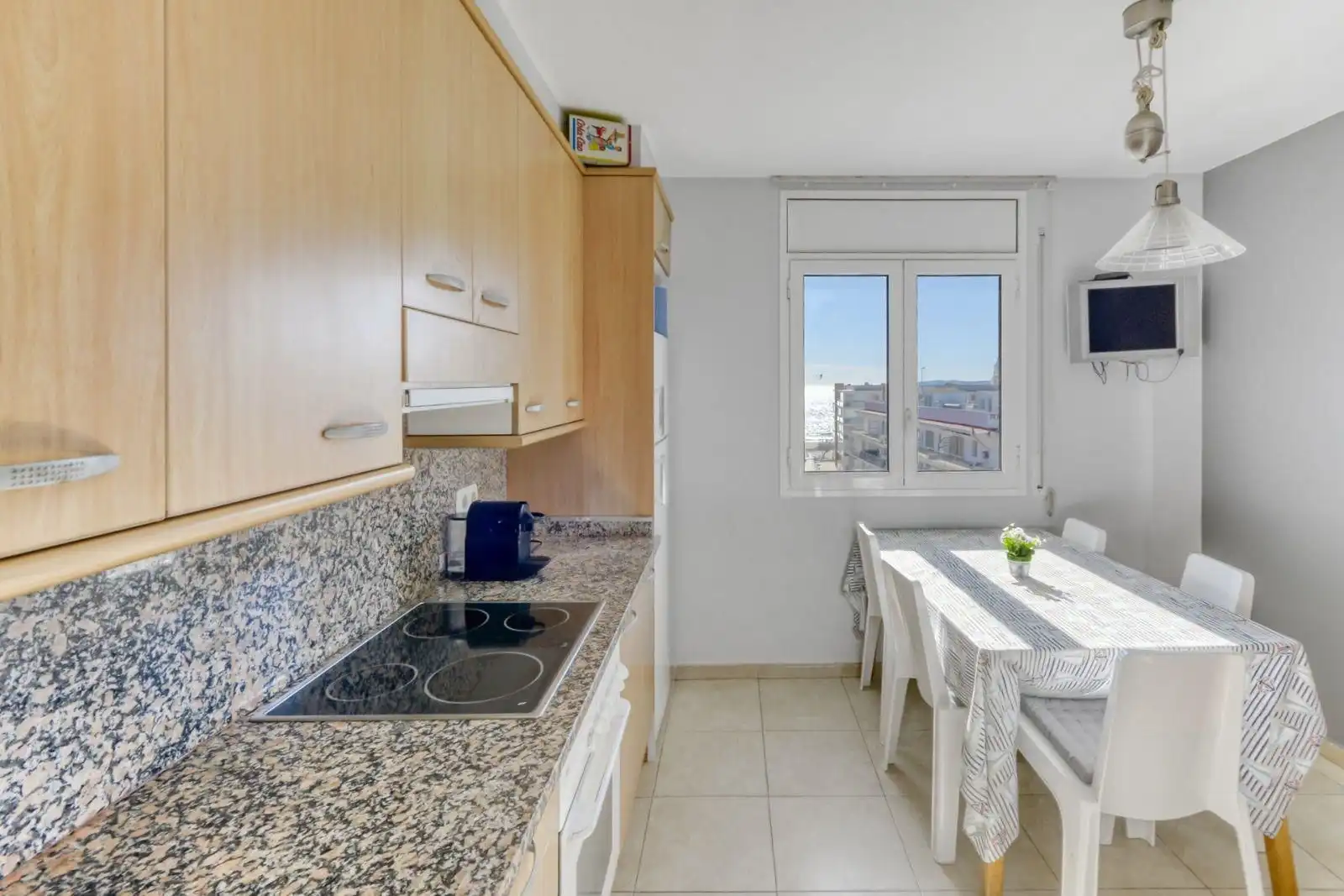 Kitchen of Apartments for sale in Roses  with Air Conditioner, Terrace and Furnished