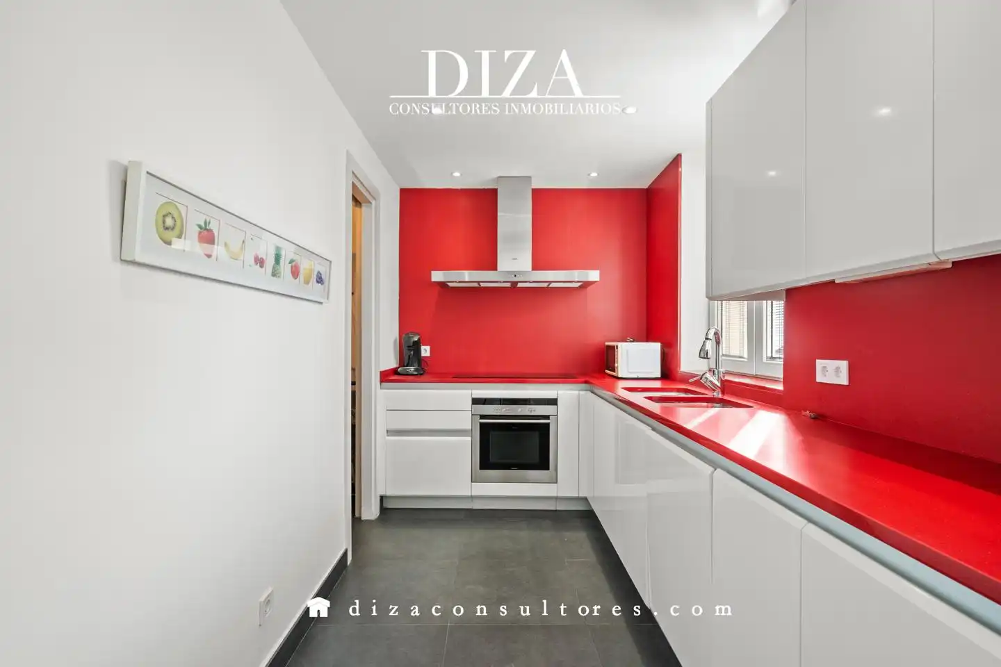 Küche von Wohnung zur Miete in Madrid mit Klimaanlage, Heizung und Balkon