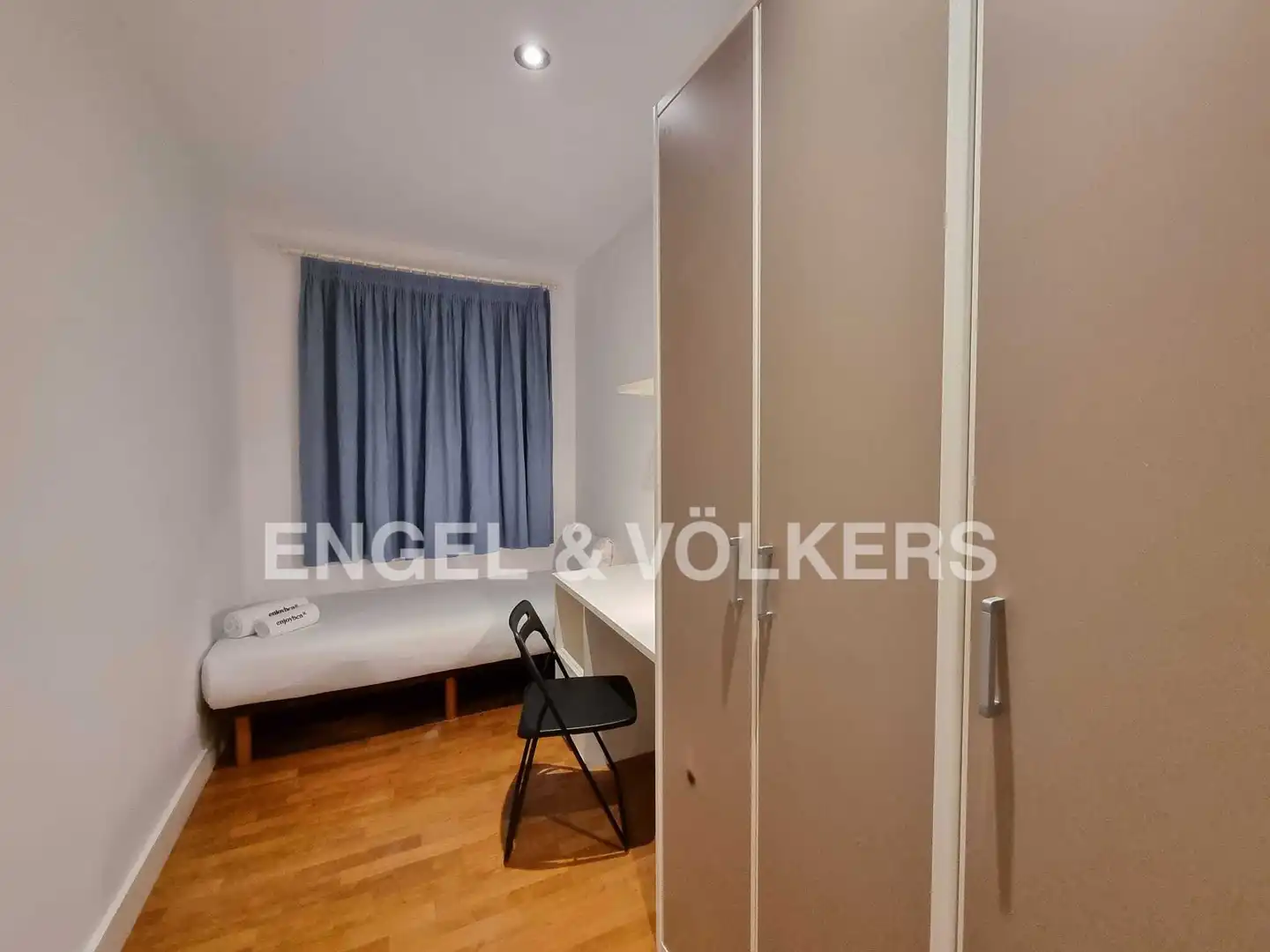 Schlafzimmer von Wohnung zur Miete in Barcelona mit Klimaanlage, Heizung und Parkett