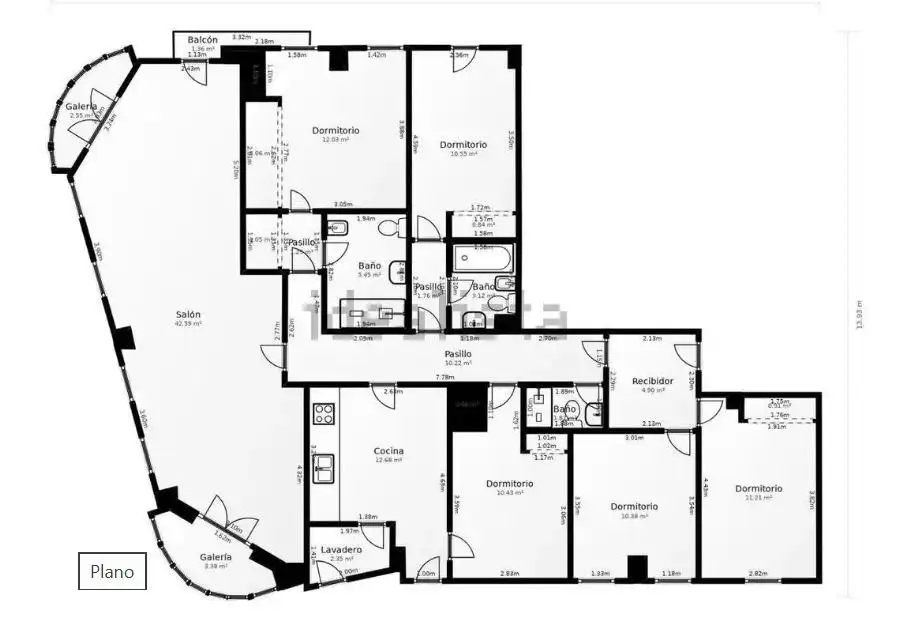 Piso con ascensor en venta en Plaza DEL CARMEN, imagen 57