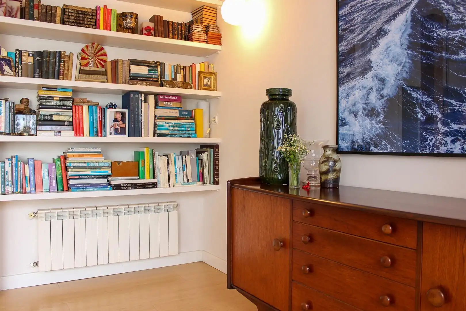 Sala de estar de Piso en venta en Santander con Calefacción, Parquet y Amueblado