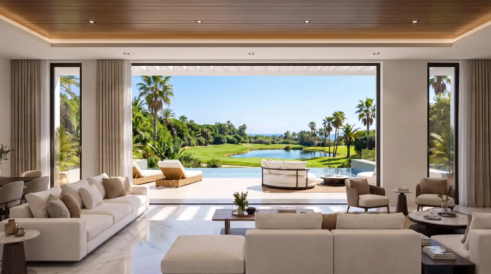 Living room of Houses for sale in Estepona  with Air Conditioner, Heating and Terrace