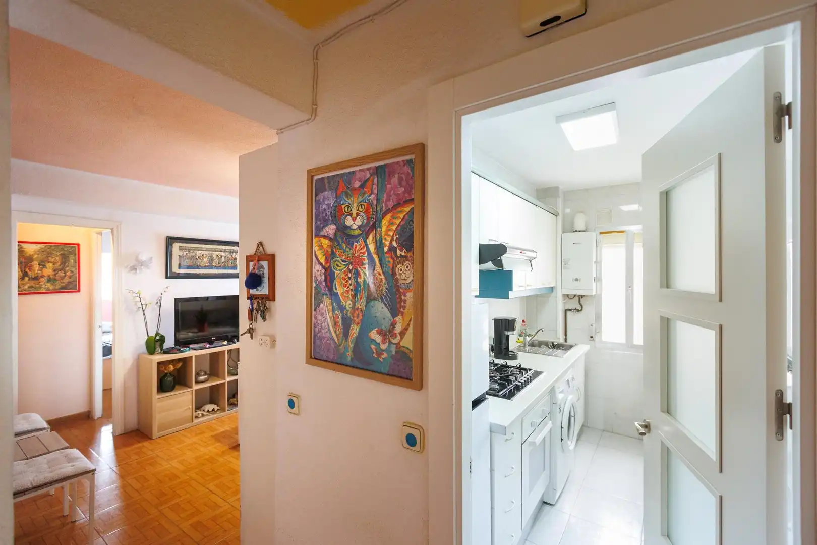 Kitchen of Flat for sale in Madrid  with Air Conditioner, Heating and Furnished