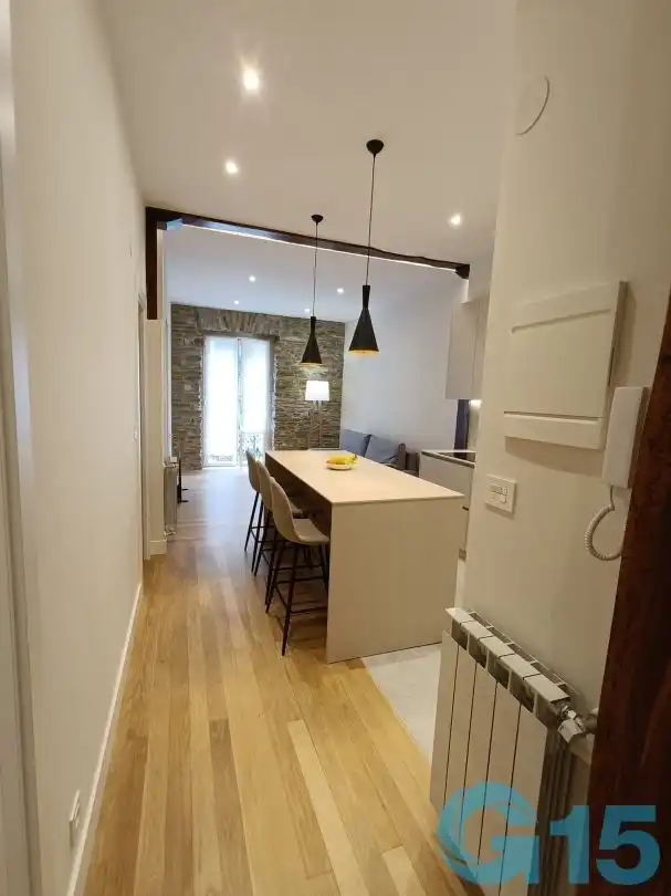 Cuina de Pis de lloguer en Donostia - San Sebastián  amb Calefacció, Terrassa i Rentadora