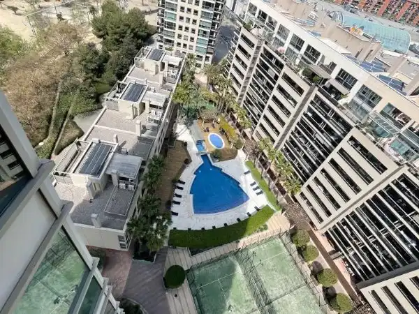 Swimming pool of Flat for rent in Barcelona  with Air Conditioner, Terrace and Furnished