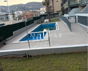 Swimming pool of Flat for sale in Oropesa del Mar / Orpesa  with Air Conditioner, Private garden and Parquet flooring
