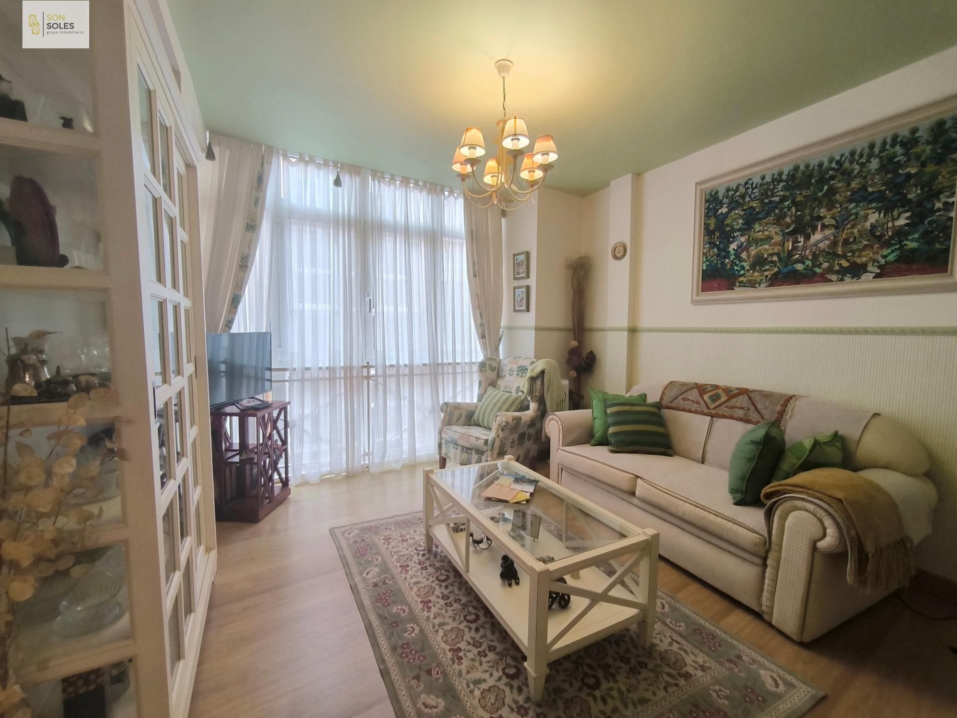 Living room of Flat to rent in Santander  with Heating and Parquet flooring