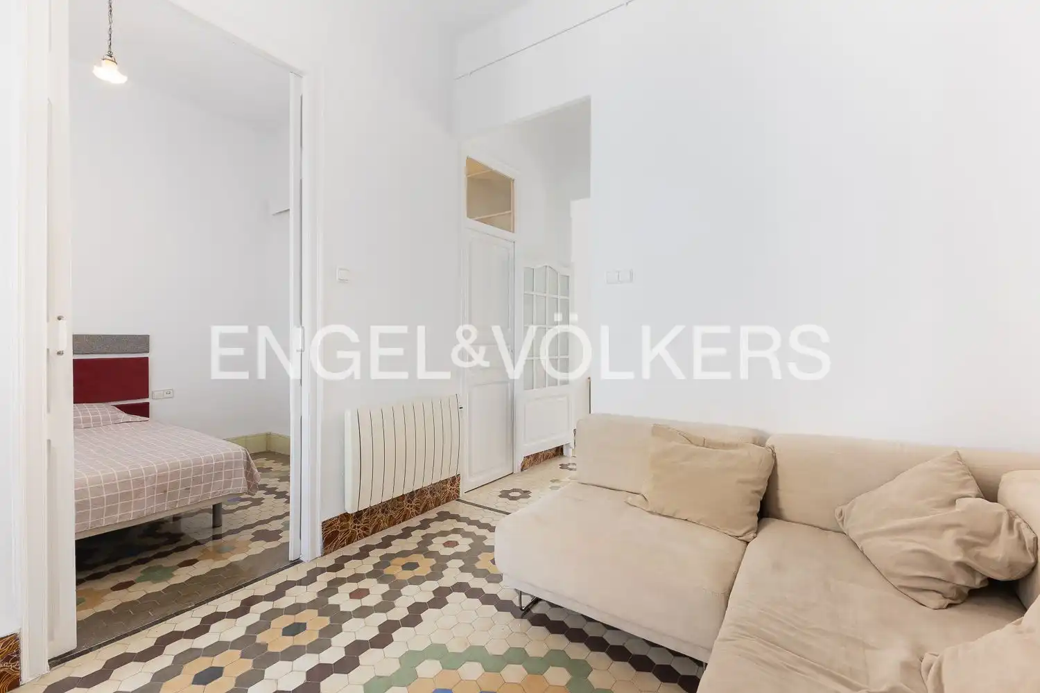 Living room of Flat for rent in Valencia  with Air Conditioner, Heating and Balcony