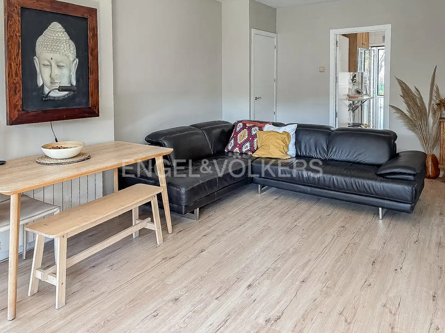 Living room of Flat for rent in Gavà  with Air Conditioner, Heating and Private garden