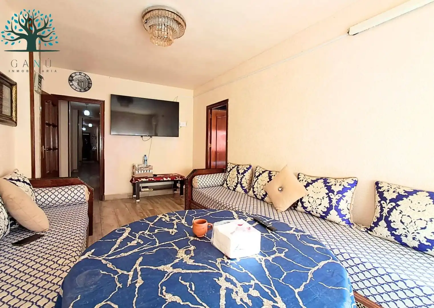 Sala de estar de Piso en venta en Mazarrón con Aire acondicionado, Terraza y Trastero
