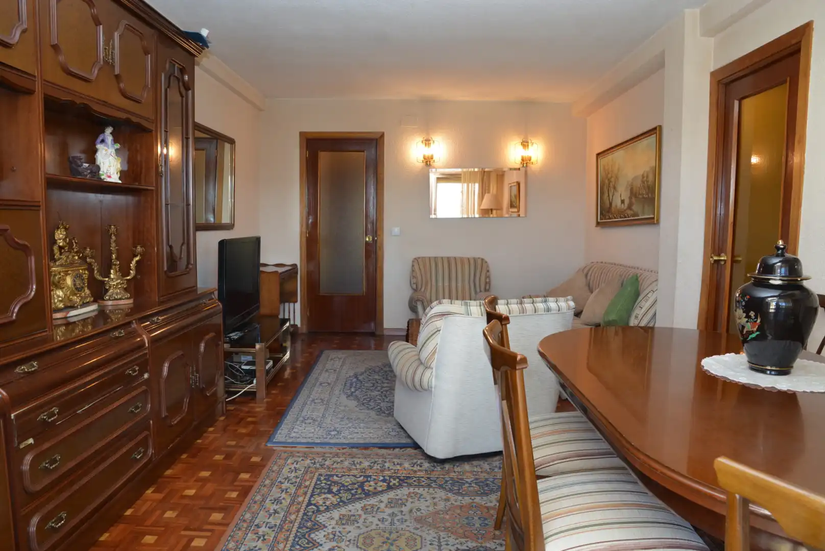 Sala d'estar de Pis en venda en Alcalá de Henares amb Calefacció, Terrassa i Piscina