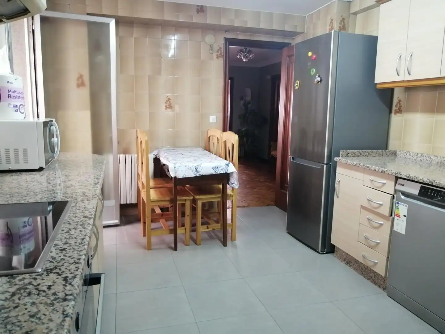 Kitchen of Flat for sale in Ourense Capital   with Parquet flooring, Terrace and Storage room