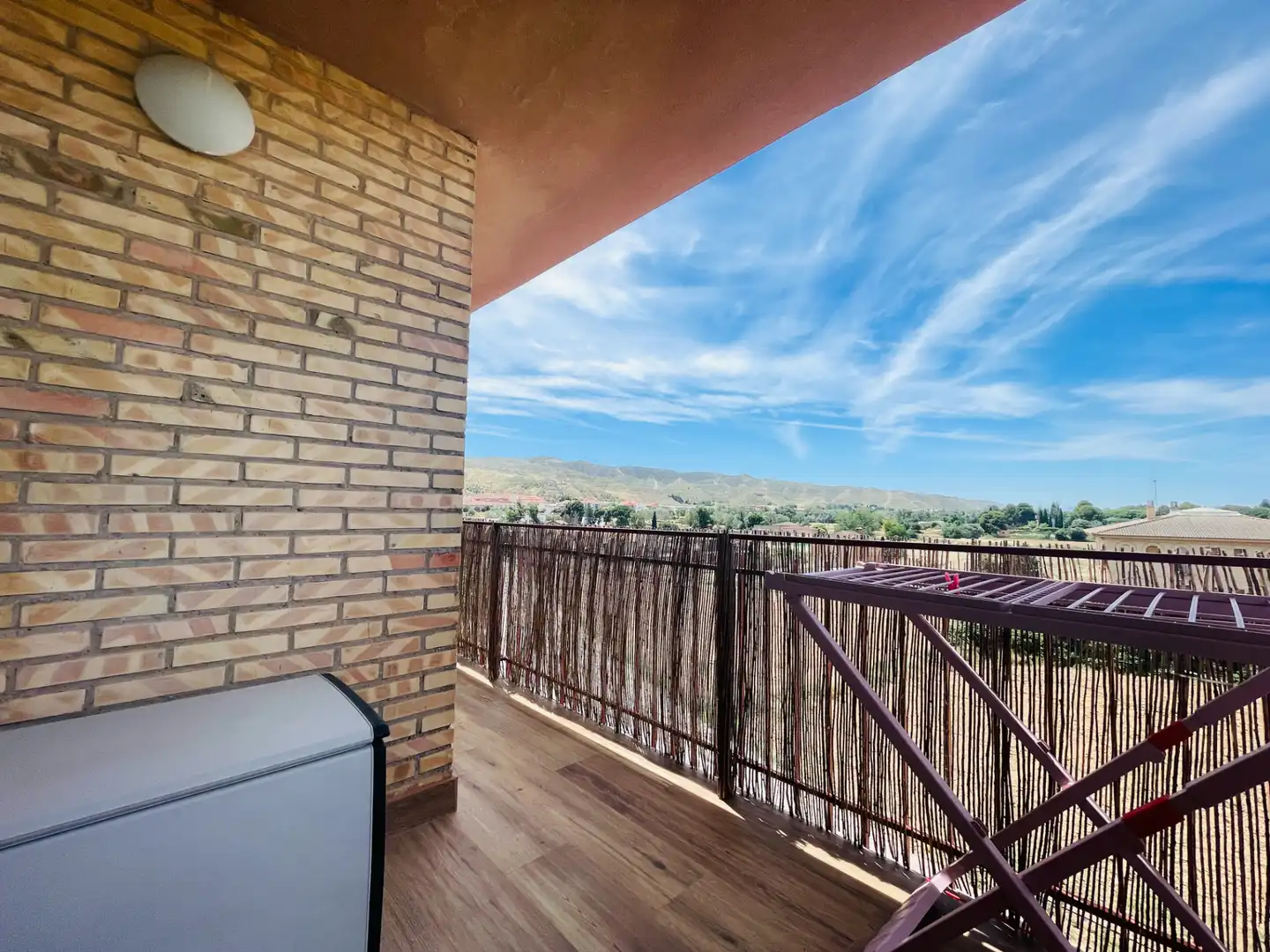 Balcony of Flat for sale in Cadrete  with Air Conditioner, Heating and Private garden