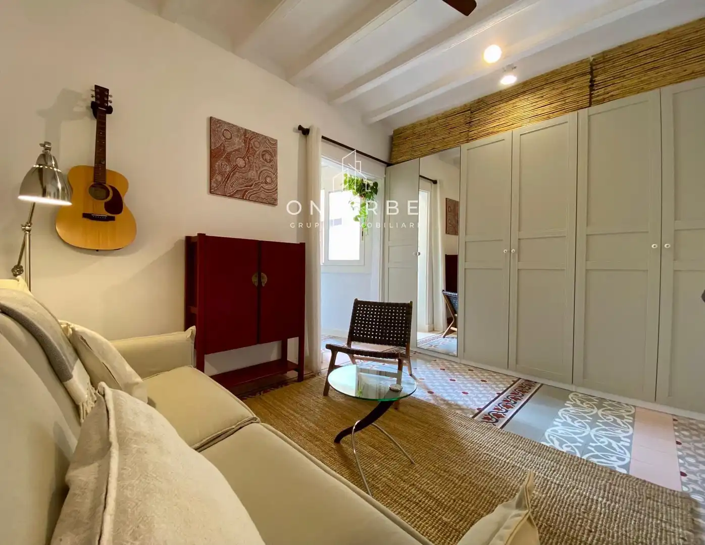 Bedroom of Flat for sale in Barcelona  with Air Conditioner, Terrace and Balcony