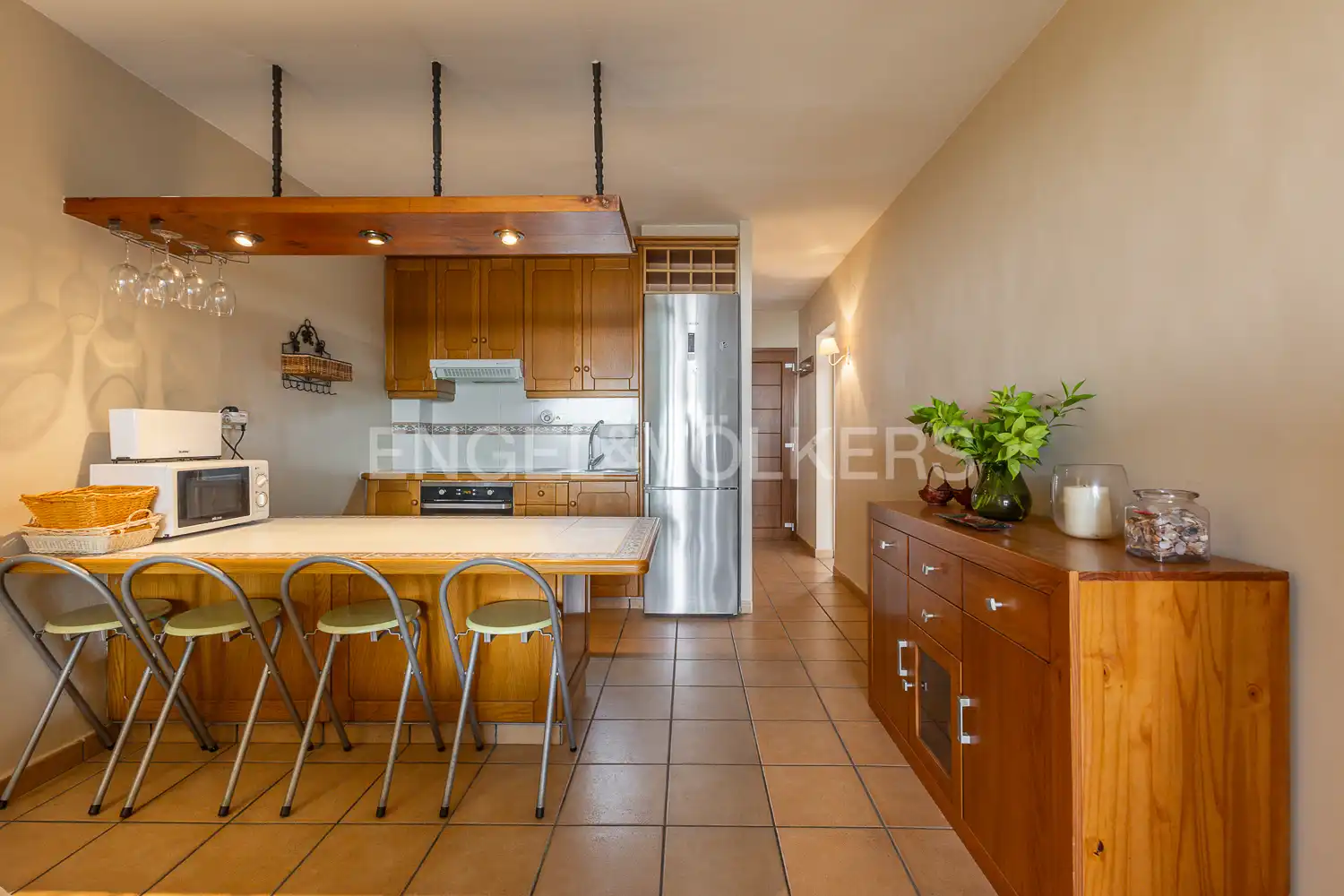 Kitchen of Flat for rent in Dénia  with Air Conditioner, Heating and Terrace