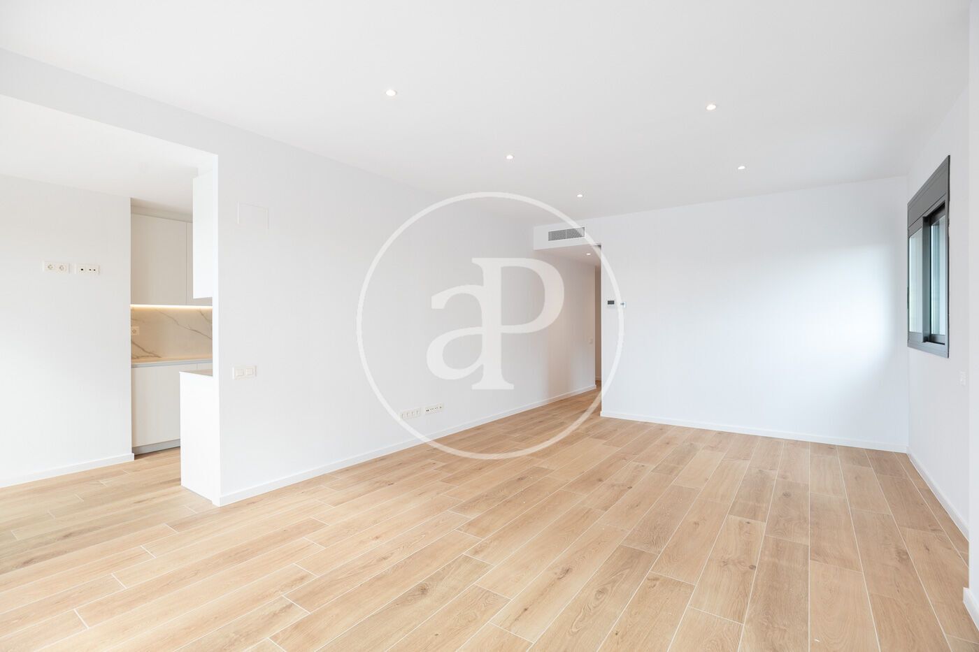 Sala d'estar de Pis de lloguer en Esplugues de Llobregat amb Aire condicionat, Calefacció i Terrassa