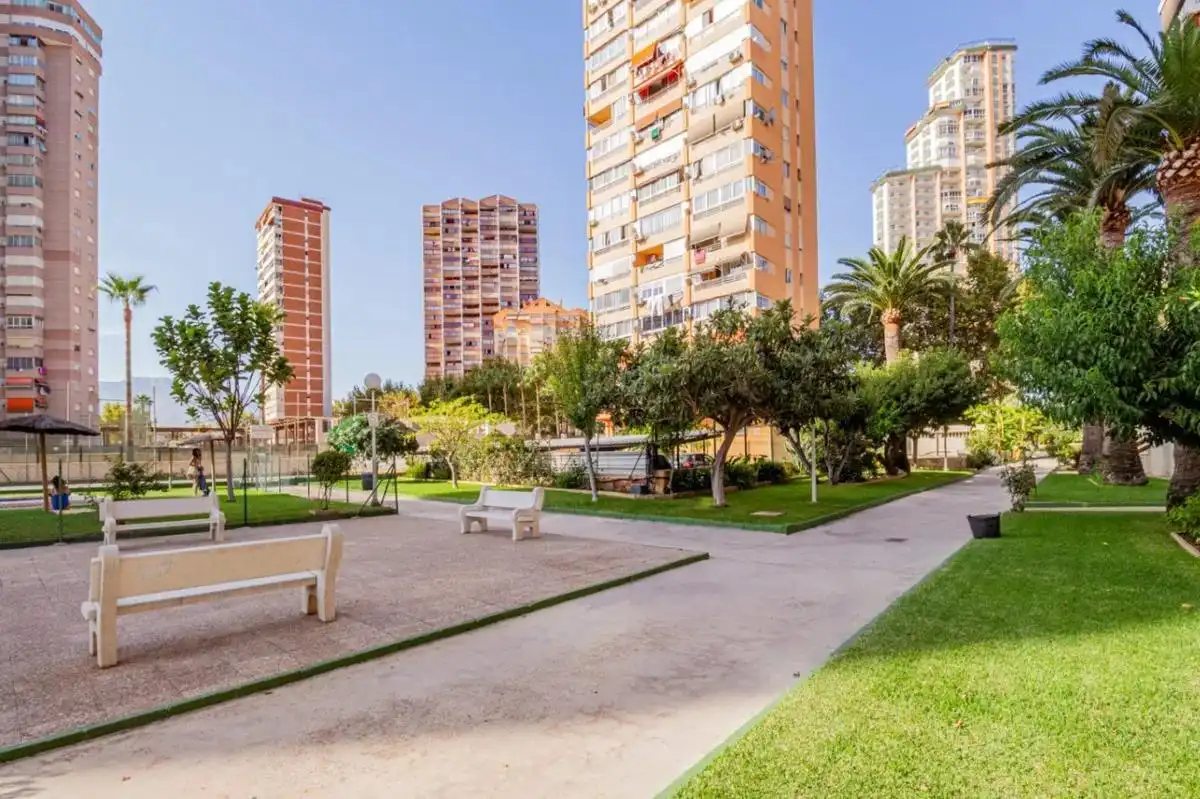 Exterior view of Flat for sale in Benidorm  with Air Conditioner, Heating and Private garden