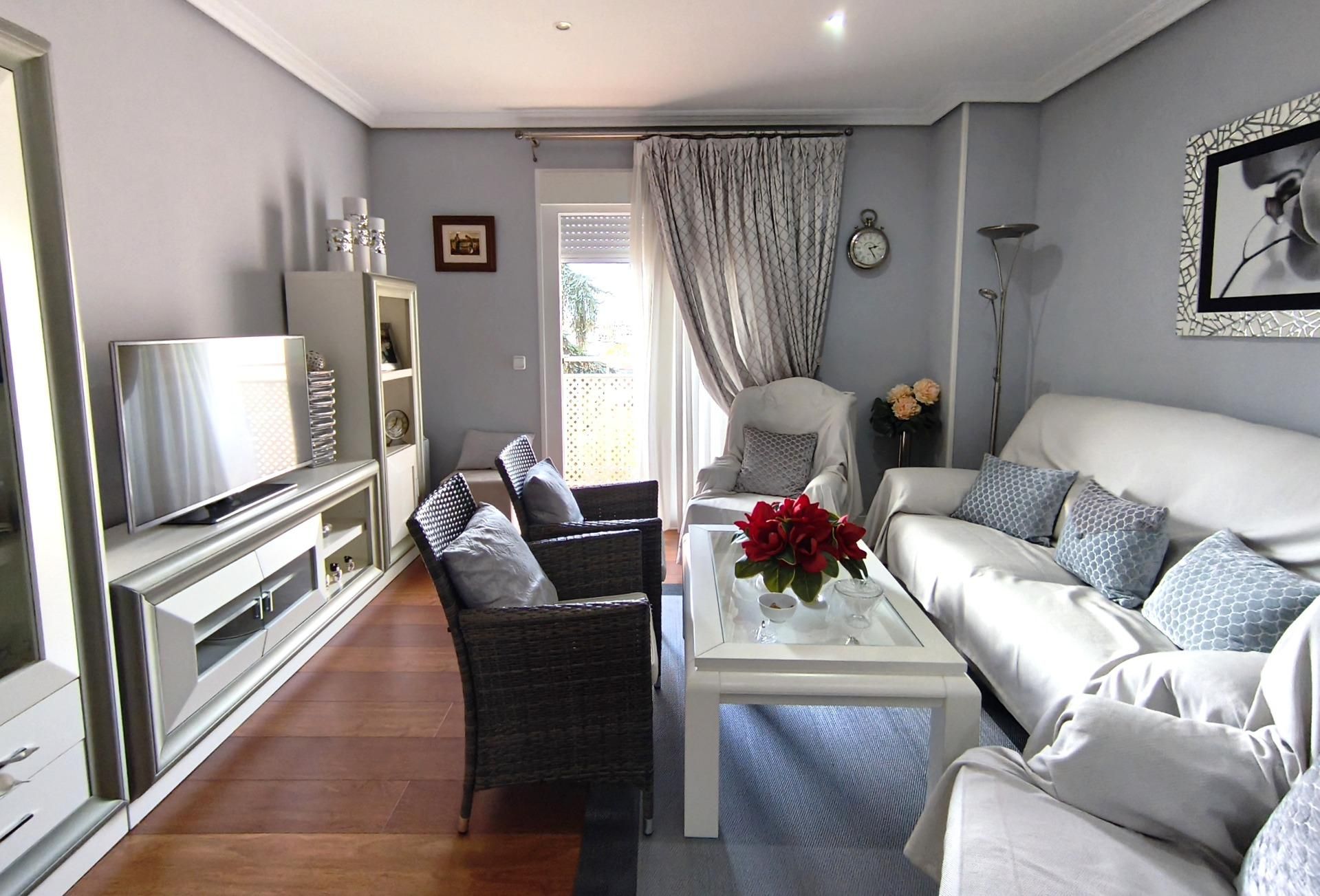 Living room of Apartment for sale in Badajoz Capital  with Air Conditioner, Heating and Terrace