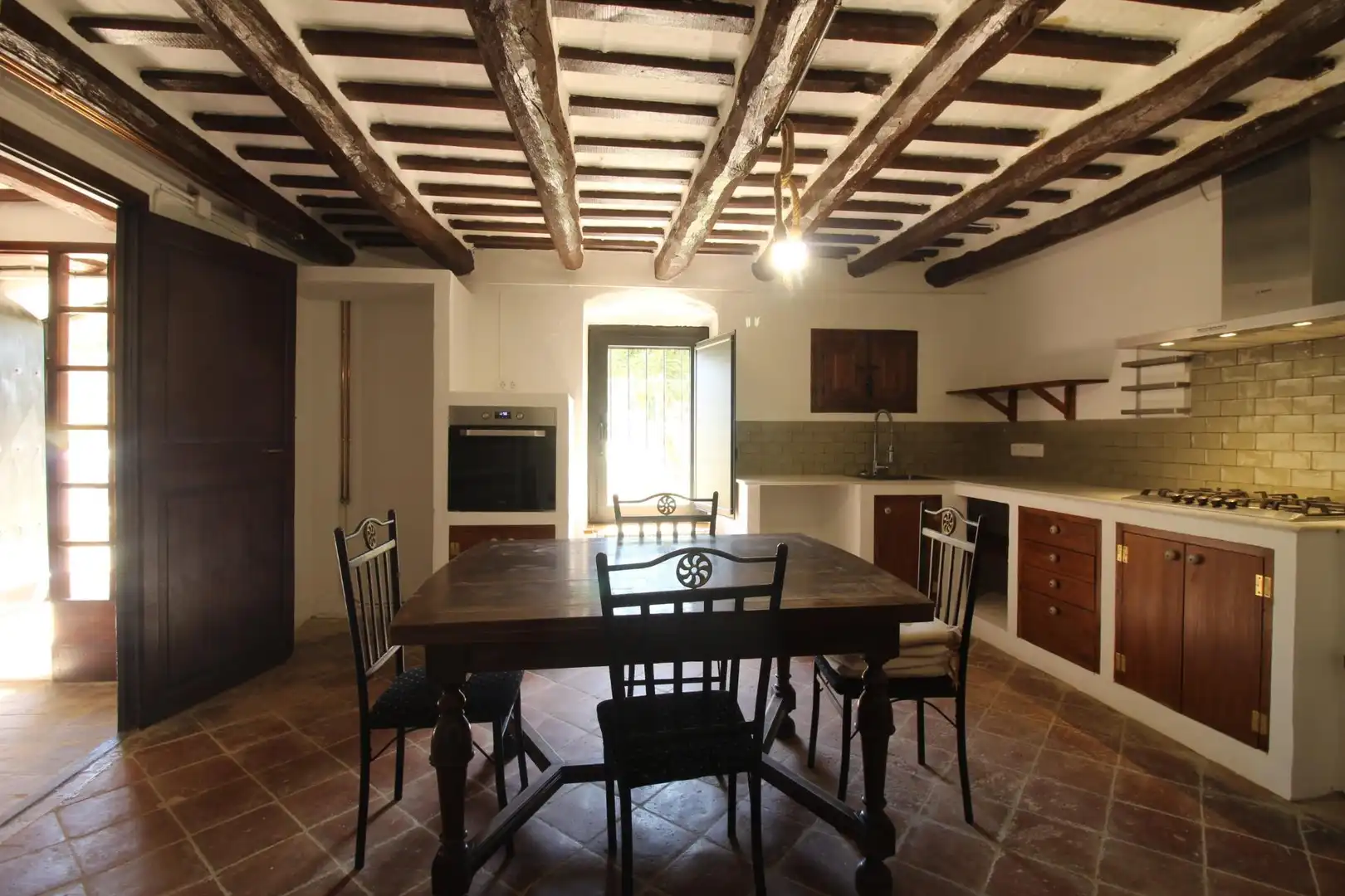 Cuina de Casa o xalet de lloguer en Canyelles amb Aire condicionat, Calefacció i Jardí privat