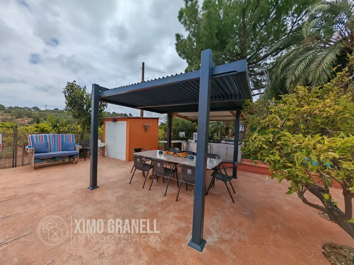Terrasse von Country house zum Verkauf in Sagunto / Sagunt mit Klimaanlage, Heizung und Privatgarten